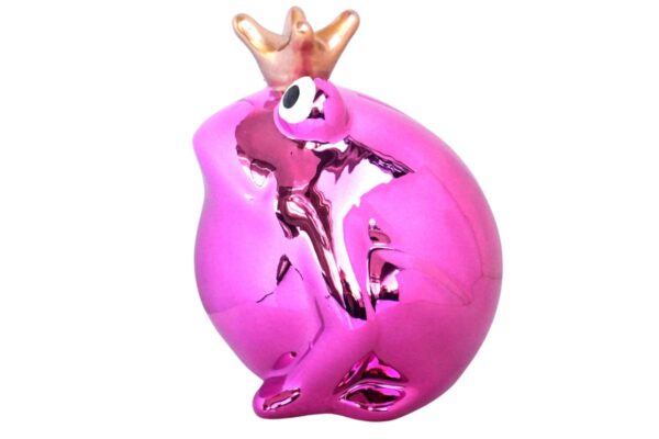 Pomme Pidou Spardose Money Bank Frosch Freddy Metallic Pink