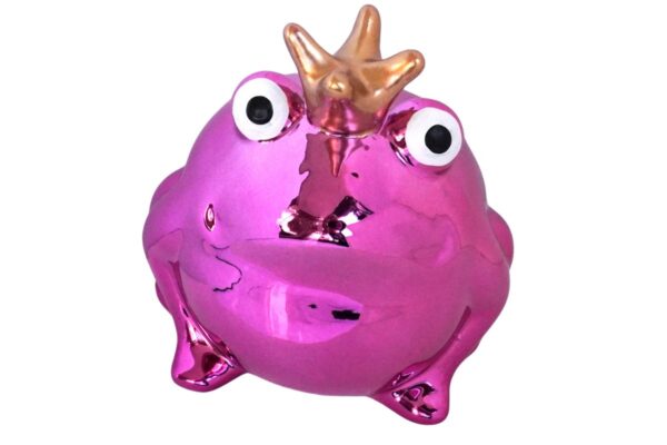 Pomme Pidou Spardose Money Bank Frosch Freddy Metallic Pink