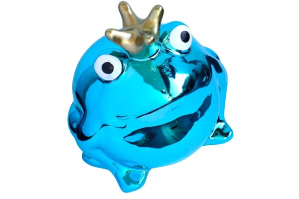 Pomme Pidou Spardose Money Bank Frosch Freddy Metallic Türkis