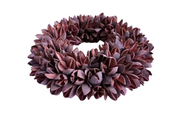 Couronne Dekokranz Wandkranz Naturkranz Handarbeit Bakuli Wreath Cerise 20 ∅