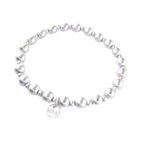 Biba Armband Silber Damen Armband Kugelperlen Anhänger Silber