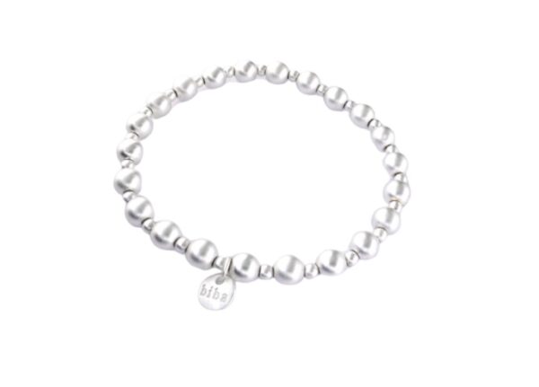 Biba Armband Silber Damen Armband Kugelperlen Anhänger Silber