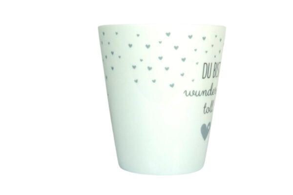 Krasilnikoff Kaffeebecher Sprüche Tasse Mug Cup Du bist wundervoll toll