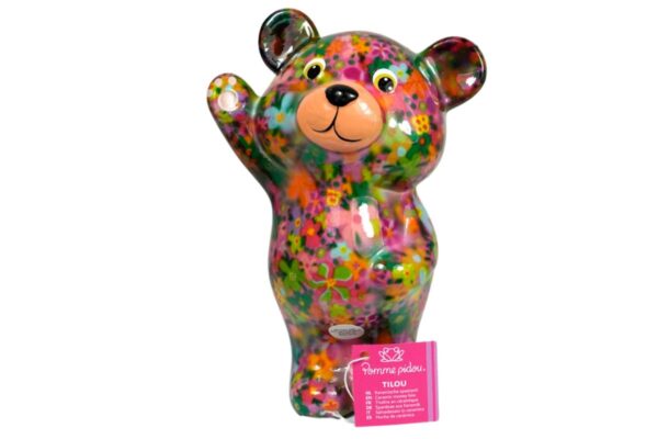 Pomme Pidou Spardose Money Bank Teddy Bärchen Tilou Rose Blümchen