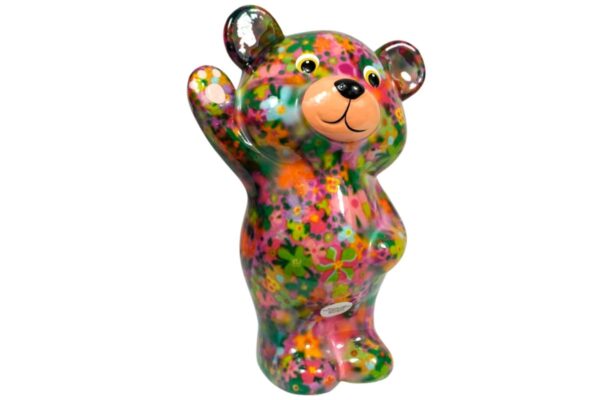 Pomme Pidou Spardose Money Bank Teddy Bärchen Tilou Rose Blümchen