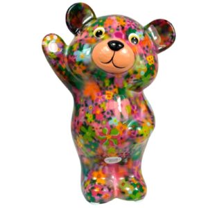 Pomme Pidou Spardose Money Bank Teddy Bärchen Tilou Rose Blümchen