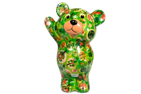 Pomme Pidou Spardose Money Bank Teddy Bärchen Tilou Grün