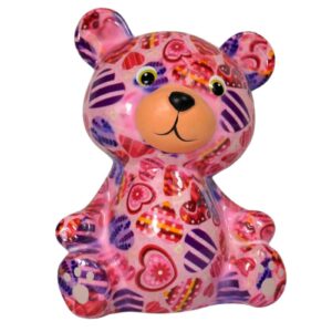 Pomme Pidou Spardose Money Bank Teddy Bärchen Toto Rosa