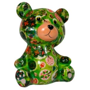 Pomme Pidou Spardose Money Bank Teddy Bärchen Toto Grün