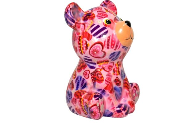 Pomme Pidou Spardose Money Bank Teddy Bärchen Tala Rosa