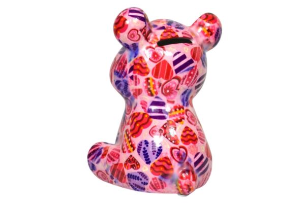 Pomme Pidou Spardose Money Bank Teddy Bärchen Tala Rosa