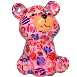 Pomme Pidou Spardose Money Bank Teddy Bärchen Tala Rosa