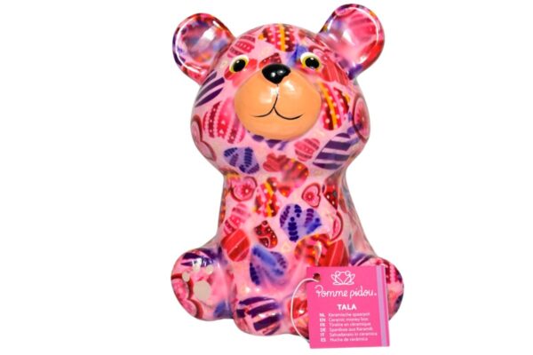 Pomme Pidou Spardose Money Bank Teddy Bärchen Tala Rosa