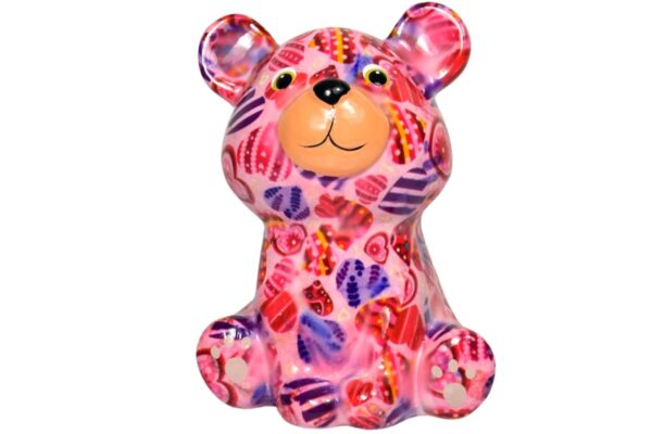 Pomme Pidou Spardose Money Bank Teddy Bärchen Tala Rosa