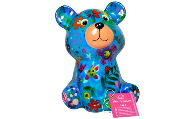 Pomme Pidou Spardose Money Bank Teddy Bärchen Tala Blau