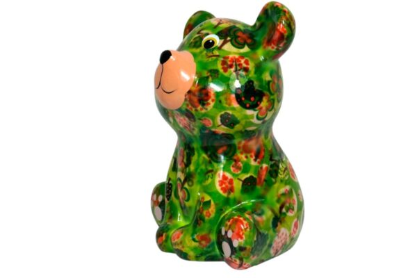 Pomme Pidou Spardose Money Bank Teddy Bärchen Tala Grün