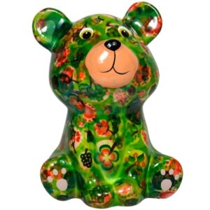 Pomme Pidou Spardose Money Bank Teddy Bärchen Tala Grün