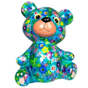 Pomme Pidou Spardose Money Bank Teddy Bär Toto Blaugrün