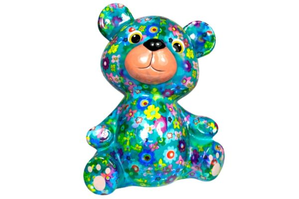 Pomme Pidou Spardose Money Bank Teddy Bär Toto Blaugrün