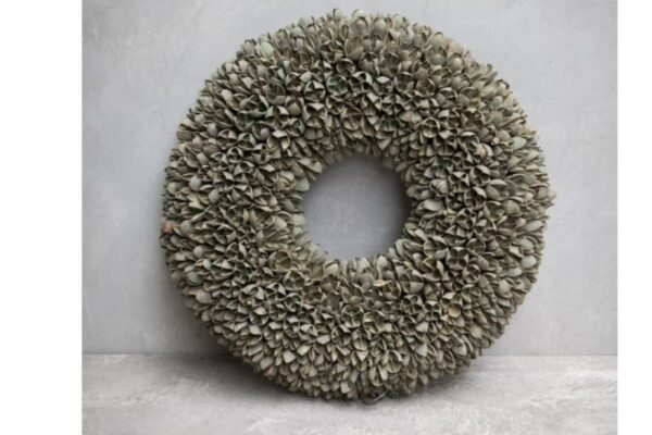 Couronne Wandkranz Herbstkranz Naturkranz Bakuli Wreath Old Green Wash 40 ∅