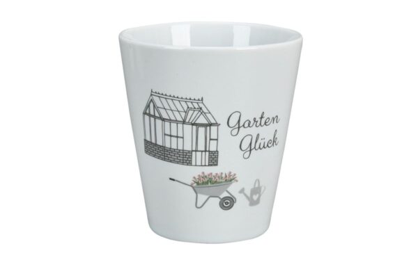 Krasilnikoff Kaffeebecher Sprüche Tasse Mug Cup Garten Glück