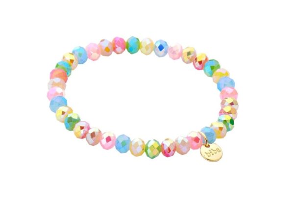 Biba Armband Summer Mix Crystal Perlen 6mm Ø Anhänger Gold