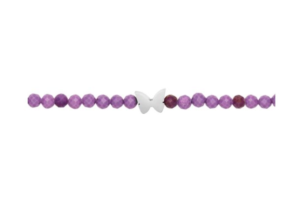 Armband H.C.A. let`s enjoy Nature Perlen Facettiert Lila Flieder