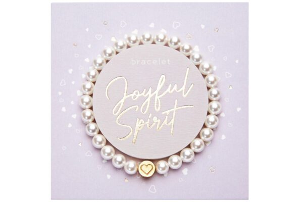 Armband H.C.A. Joyful Spirit Pearl Perlen Weiß Goldenes Herzchen