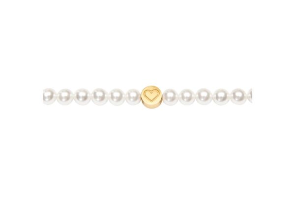 Armband H.C.A. Joyful Spirit Pearl Perlen Weiß Goldenes Herzchen