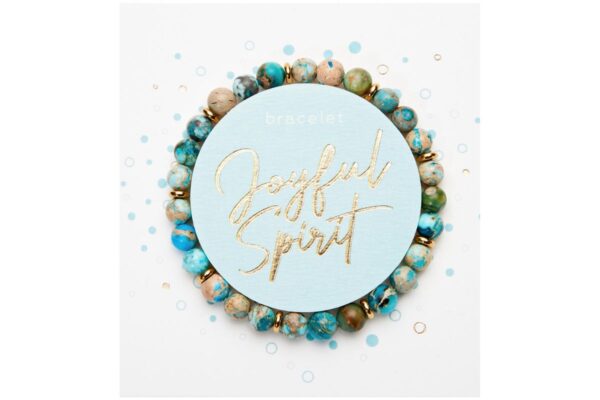 Armband H.C.A. Joyful Spirit Aqua Terra Jaspis Edelsteine Vergoldete Elemente