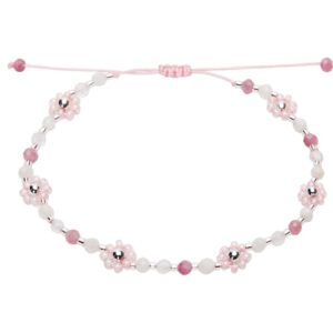 Armband H.C.A. Bloom Pink Edelsteine mit Miyuki-Perlen Rose & Silber Elemente