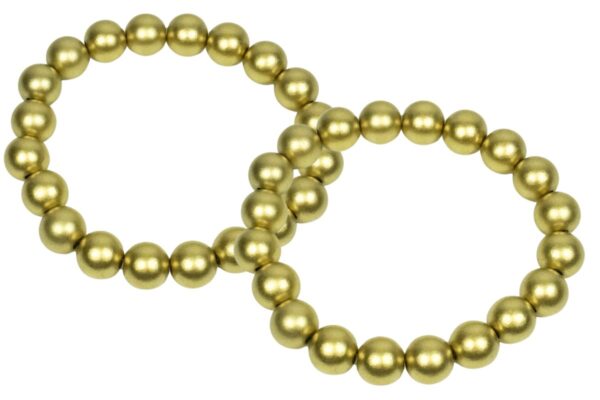 Impala Damen Armband Uni Gold Wonder Polymer Perlen 10mm Ø