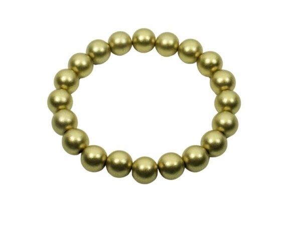 Impala Damen Armband Uni Gold Wonder Polymer Perlen 10mm Ø