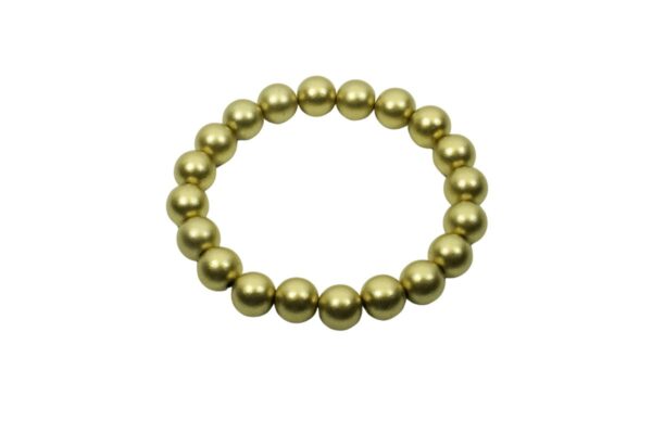 Impala Damen Armband Uni Gold Wonder Polymer Perlen 10mm Ø