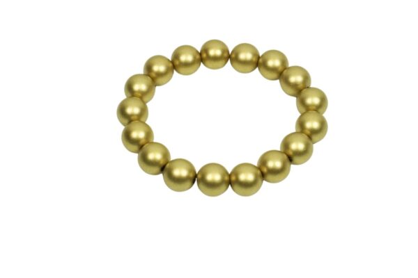 Impala Damen Armband Uni Gold Wonder Polymer Perlen 12mm Ø