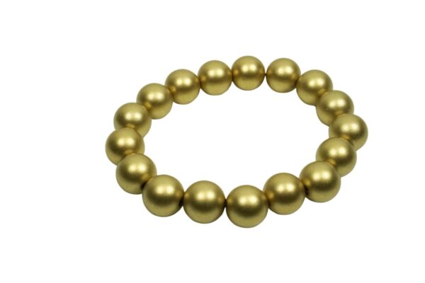 Impala Damen Armband Uni Gold Wonder Polymer Perlen 12mm Ø
