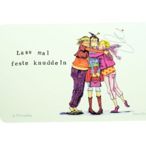 Frühstücksbrettchen SweetDesign by Nala "Lass mal feste knuddeln" B. Freundlieb