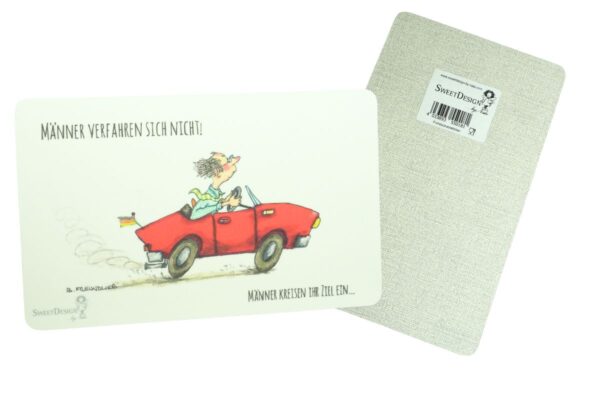 Frühstücksbrettchen SweetDesign by Nala "Männer Verfahren Sich Nicht! Männer Kreisen Ihr Ziel Ein" B. Freundlieb