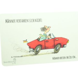Frühstücksbrettchen SweetDesign by Nala "Männer Verfahren Sich Nicht! Männer Kreisen Ihr Ziel Ein" B. Freundlieb
