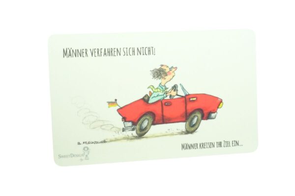 Frühstücksbrettchen SweetDesign by Nala "Männer Verfahren Sich Nicht! Männer Kreisen Ihr Ziel Ein" B. Freundlieb