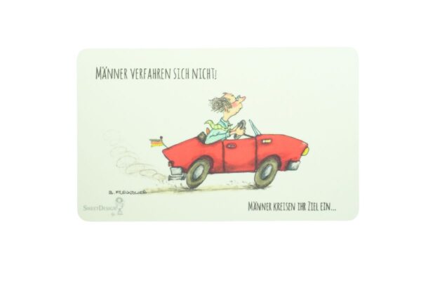 Frühstücksbrettchen SweetDesign by Nala "Männer Verfahren Sich Nicht! Männer Kreisen Ihr Ziel Ein" B. Freundlieb