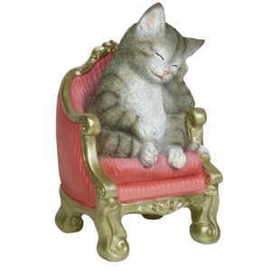 Werner Voß Dizzy Cat Katze auf Sessel Dekofigur