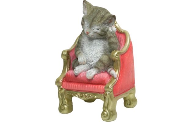 Werner Voß Dizzy Cat Katze auf Sessel Dekofigur