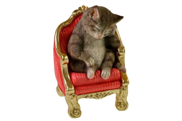 Werner Voß Dizzy Cat Katze auf Sessel Dekofigur