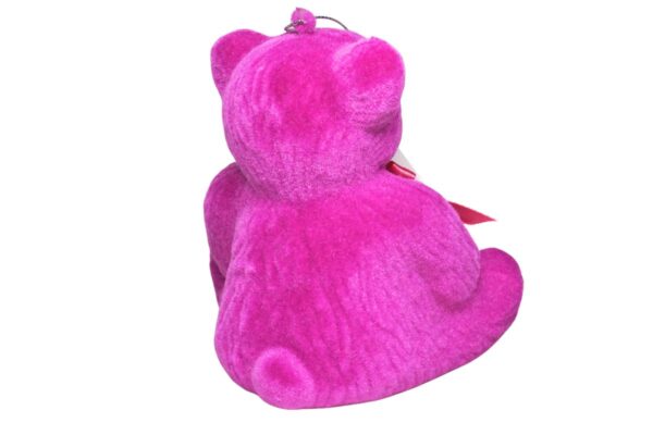 Werner Voß Teddy Deko Aufhänger Magenta Beflockt Dekofigur