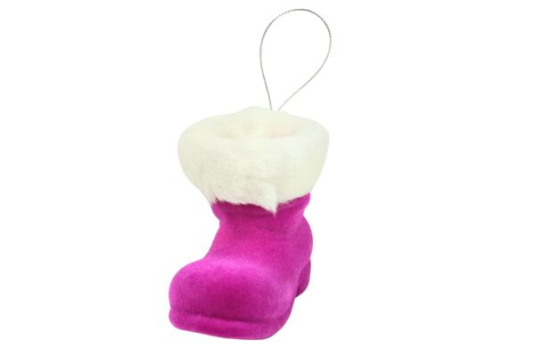 Werner Voß Aufhänger Stiefelchen Nikolaus Stiefel Magenta Dekofigur