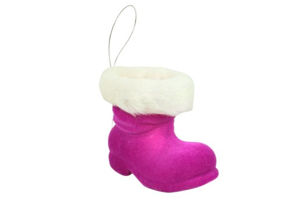 Werner Voß Aufhänger Stiefelchen Nikolaus Stiefel Magenta Dekofigur