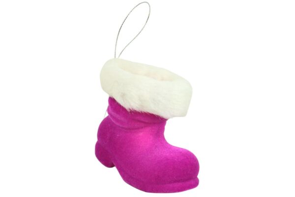 Werner Voß Aufhänger Stiefelchen Nikolaus Stiefel Magenta Dekofigur