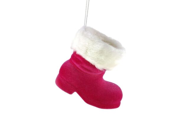 Werner Voß Aufhänger Stiefelchen Nikolaus Stiefel Magenta Dekofigur