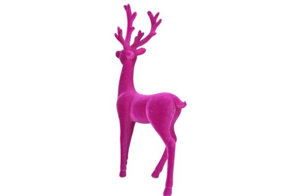 Werner Voß Stolzer Hirsch Magenta mit Geweih Dekofigur